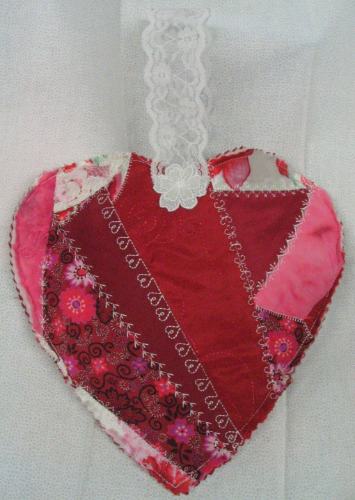 Front of my Secret Sister Valentine Heart Basket